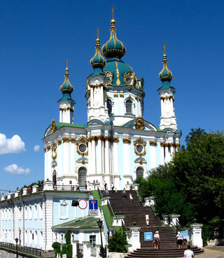 Андреевская церковь в Киеве фото